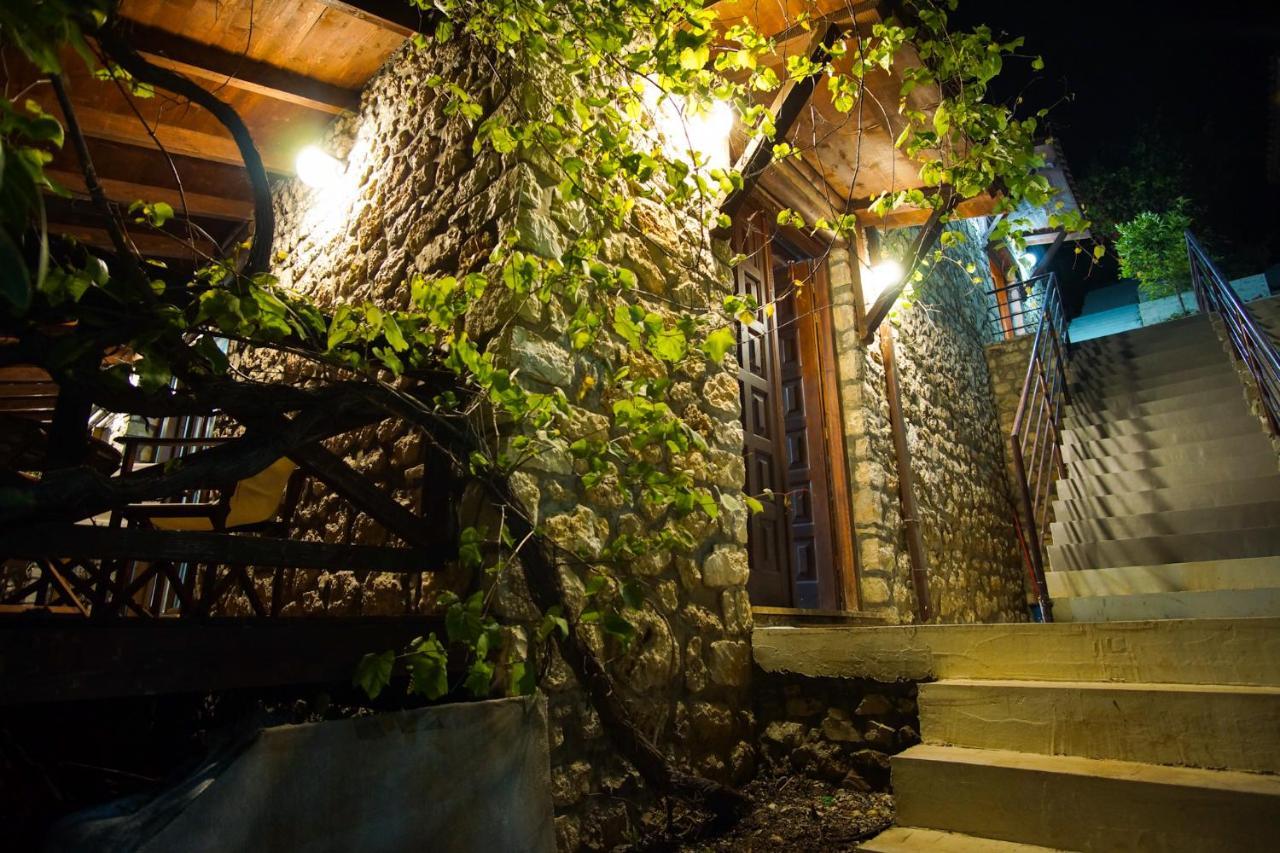 Seaside Duplex Stone Villa Qeparo Dış mekan fotoğraf